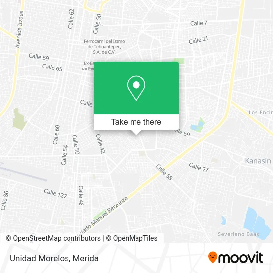 Unidad Morelos map