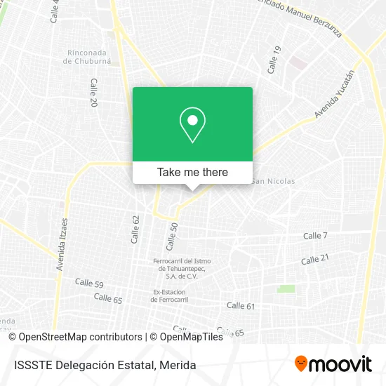 Mapa de ISSSTE Delegación Estatal