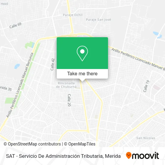 Mapa de SAT - Servicio De Administración Tributaria