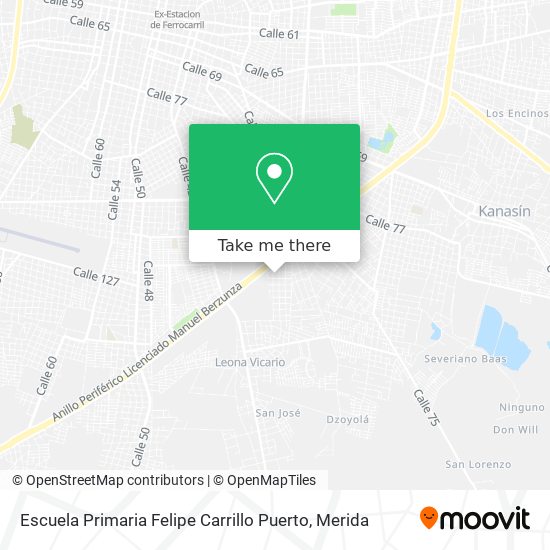 Escuela Primaria Felipe Carrillo Puerto map
