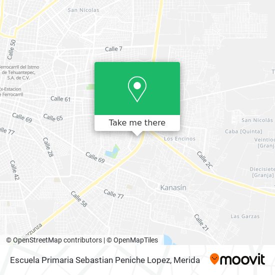 Escuela Primaria Sebastian Peniche Lopez map