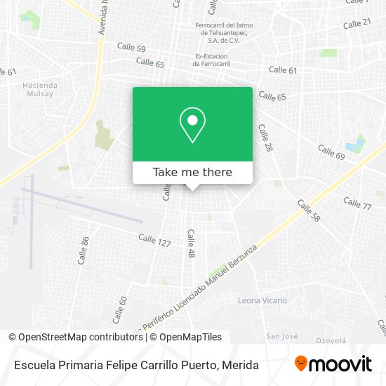 Escuela Primaria Felipe Carrillo Puerto map