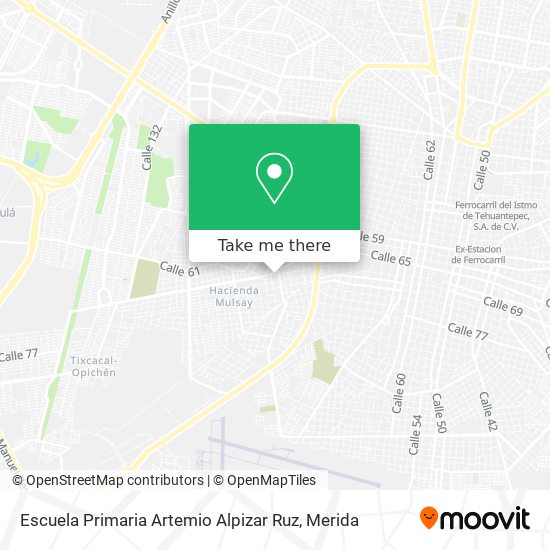Escuela Primaria Artemio Alpizar Ruz map