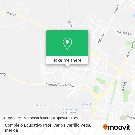 Mapa de Complejo Educativo Prof. Carlos Carrillo Vega