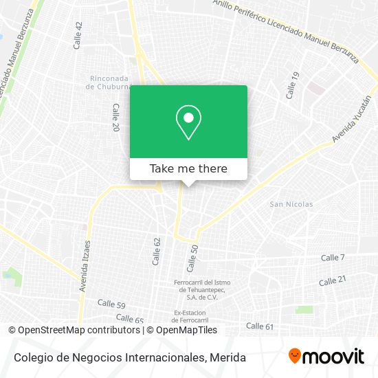 Colegio de Negocios Internacionales map