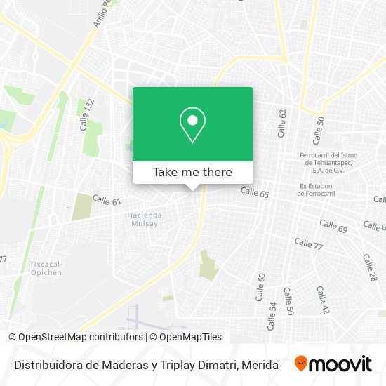 Mapa de Distribuidora de Maderas y Triplay Dimatri