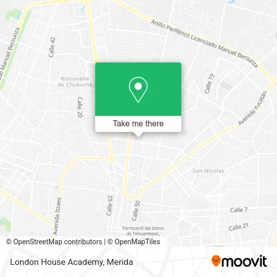 London House Academy map