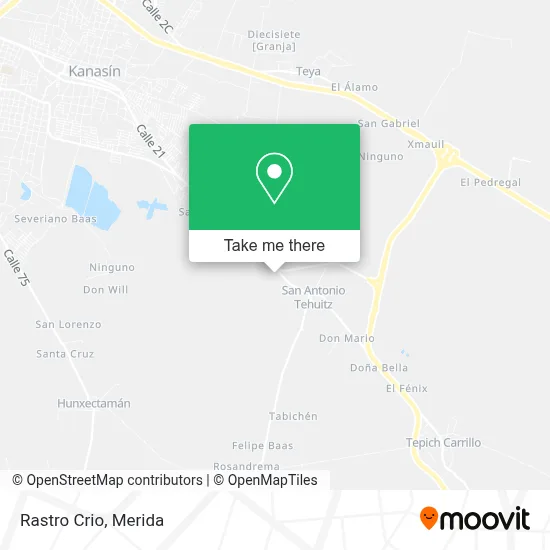 Rastro Crio map