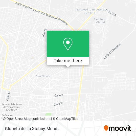 Mapa de Glorieta de La Xtabay