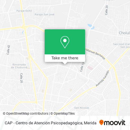 CAP - Centro de Atención Psicopedagógica map