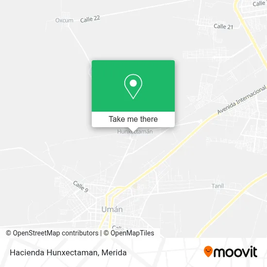 Hacienda Hunxectaman map
