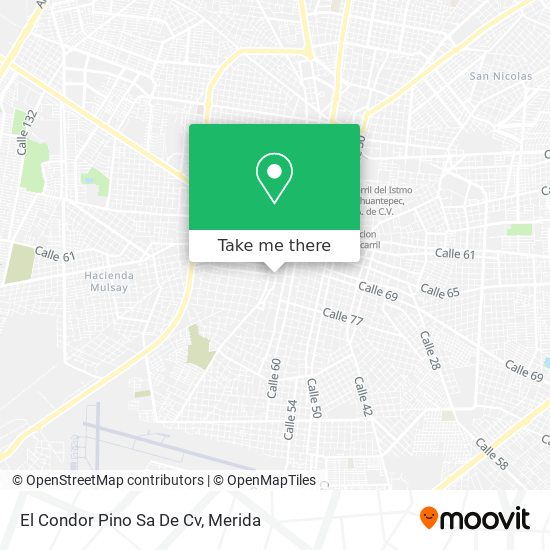 Mapa de El Condor Pino Sa De Cv