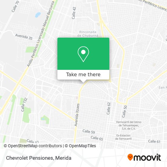 Chevrolet Pensiones map