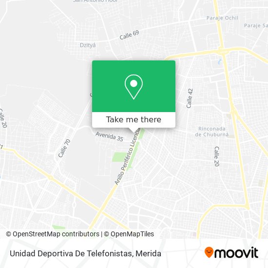 Mapa de Unidad Deportiva De Telefonistas