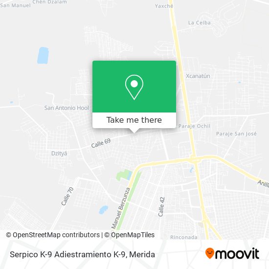 Serpico K-9 Adiestramiento K-9 map