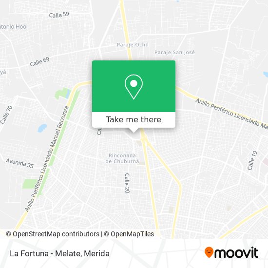 Mapa de La Fortuna - Melate
