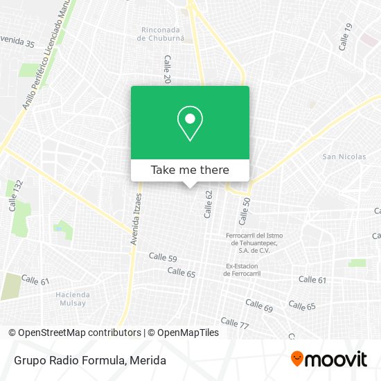 How to get to Grupo Radio Formula in Mérida by Bus?