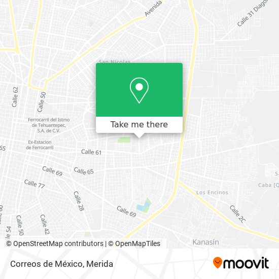 Mapa de Correos de México