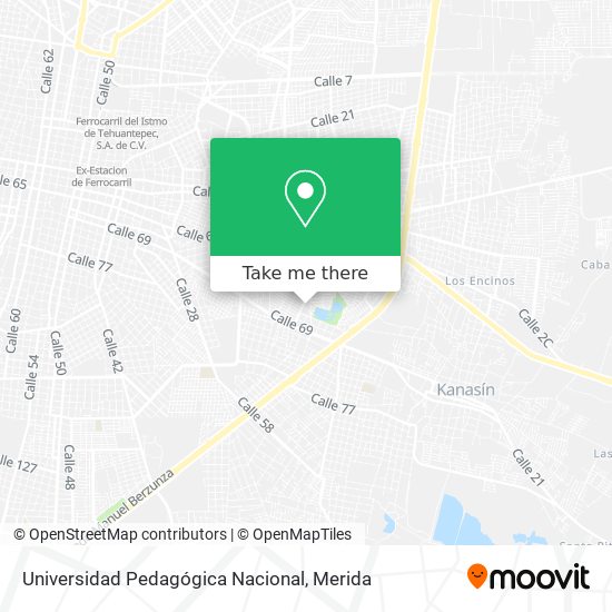 Mapa de Universidad Pedagógica Nacional