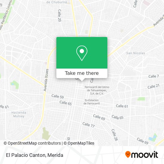 Mapa de El Palacio Canton