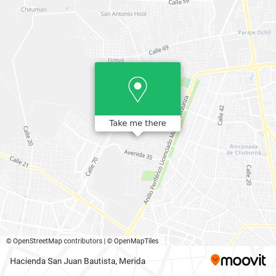 Mapa de Hacienda San Juan Bautista