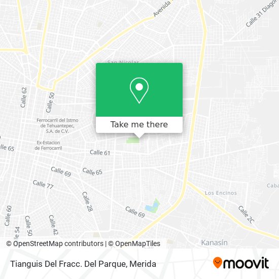 Tianguis Del Fracc. Del Parque map