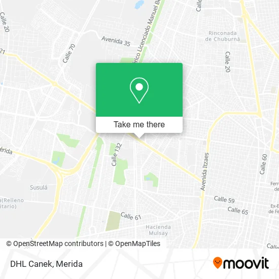 Mapa de DHL Canek