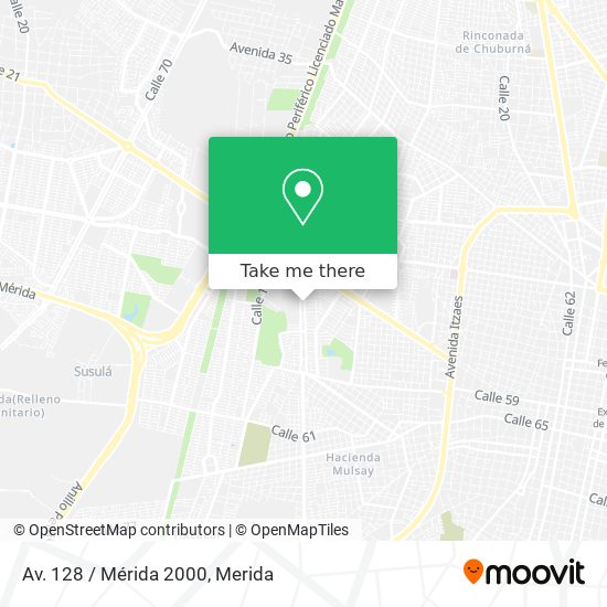 Av. 128 / Mérida 2000 map