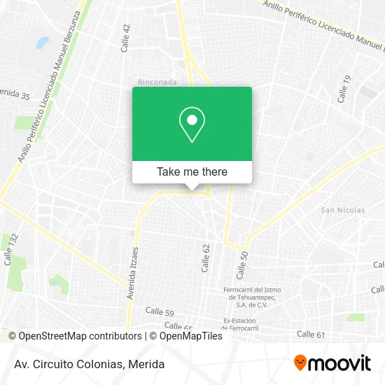 Mapa de Av. Circuito Colonias