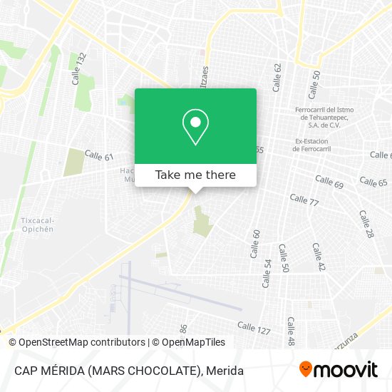 CAP MÉRIDA (MARS CHOCOLATE) map