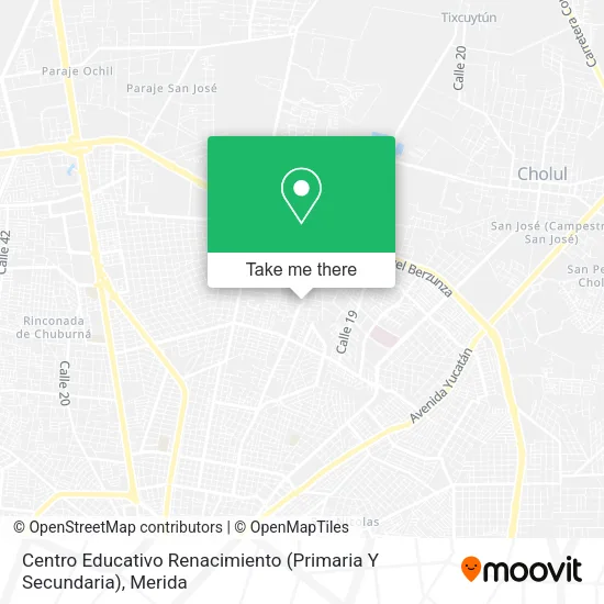 Mapa de Centro Educativo Renacimiento (Primaria Y Secundaria)