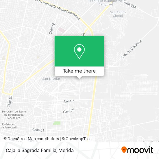 Caja la Sagrada Familia map
