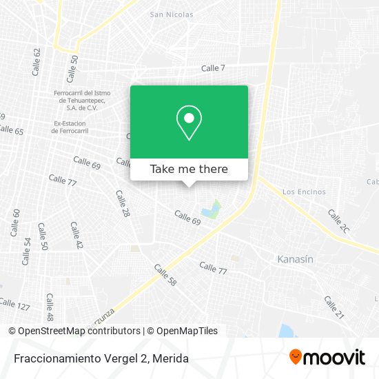 Fraccionamiento Vergel 2 map