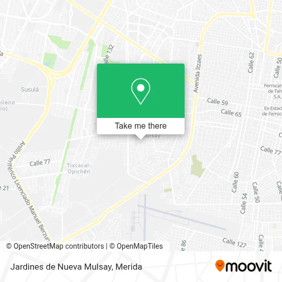 Jardines de Nueva Mulsay map