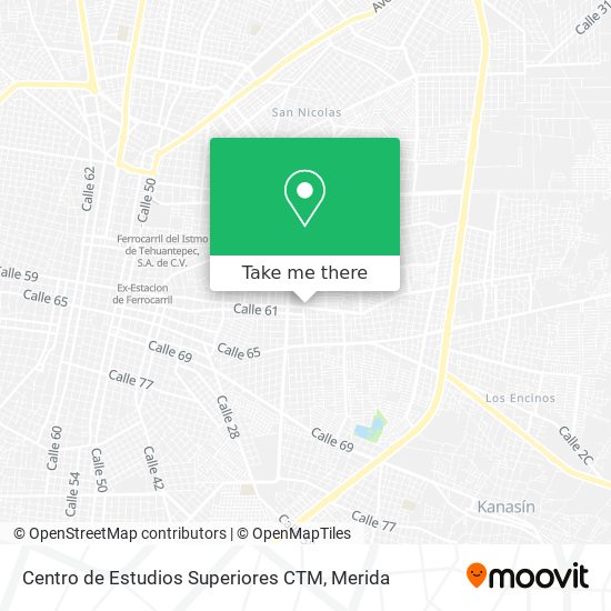 Mapa de Centro de Estudios Superiores CTM