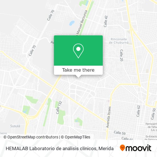 HEMALAB Laboratorio de análisis clínicos map