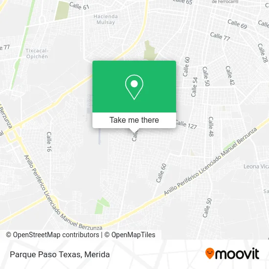 Parque Paso Texas map