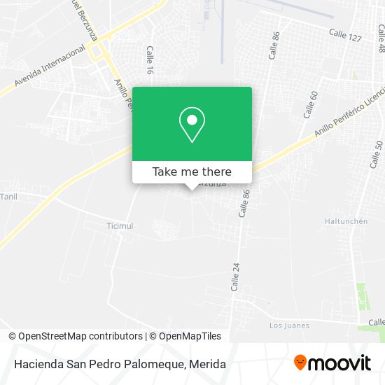 Hacienda San Pedro Palomeque map