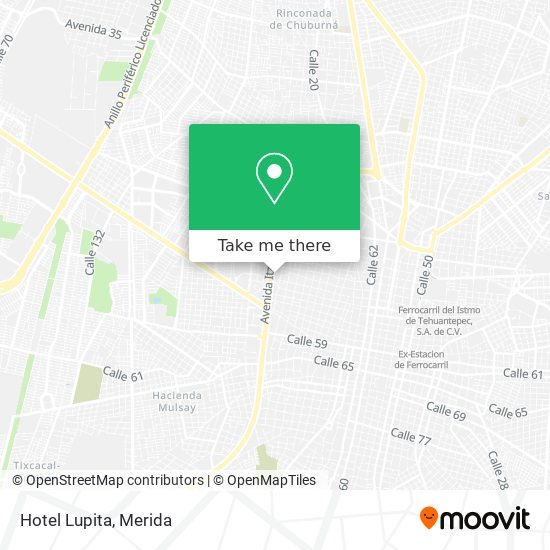 Mapa de Hotel Lupita