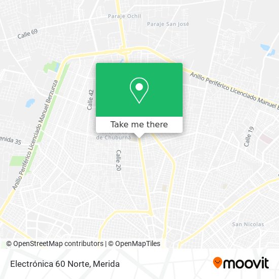 Mapa de Electrónica 60 Norte