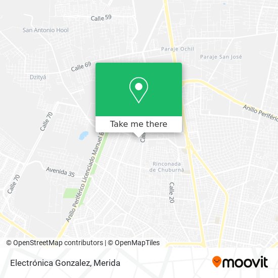 Electrónica Gonzalez map