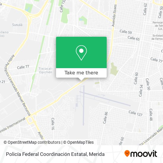 Mapa de Policía Federal Coordinación Estatal