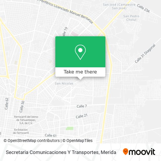 Mapa de Secretaria Comunicaciones Y Transportes