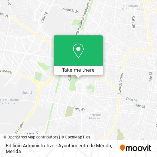 Mapa de Edificio Administrativo - Ayuntamiento de Mérida
