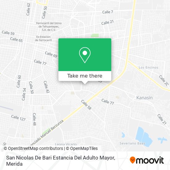 Mapa de San Nicolas De Bari Estancia Del Adulto Mayor