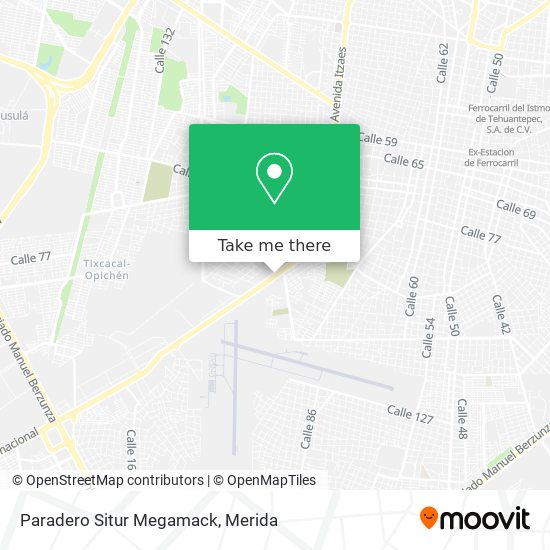 Paradero Situr Megamack map