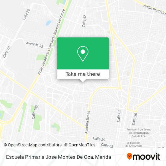 Mapa de Escuela Primaria Jose Montes De Oca