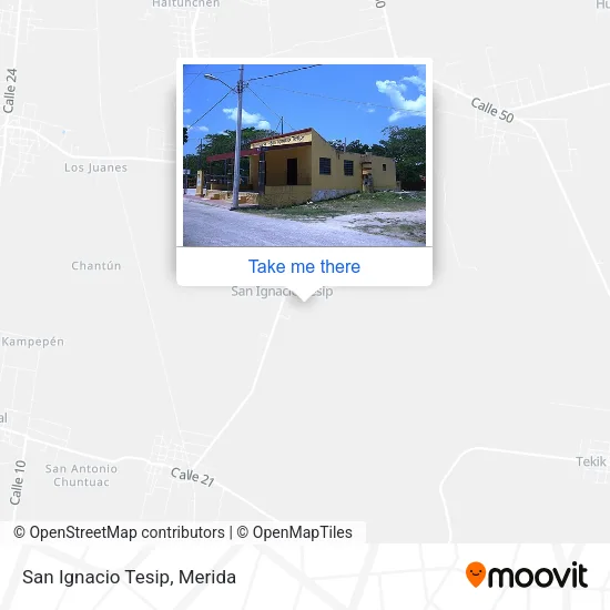 Mapa de San Ignacio Tesip