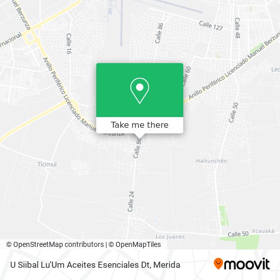 Mapa de U Siibal Lu'Um Aceites Esenciales Dt