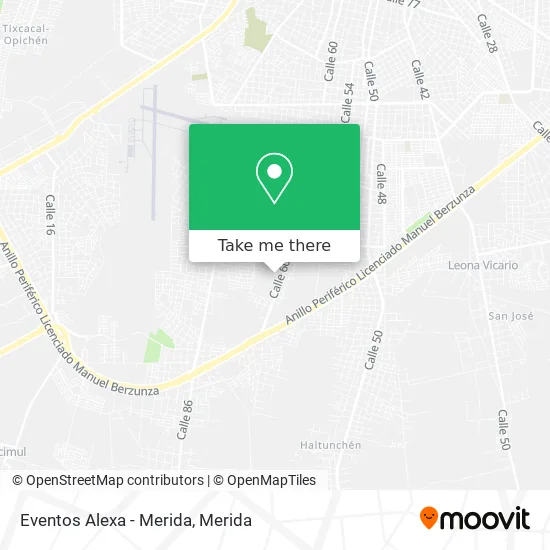 Eventos Alexa - Merida map